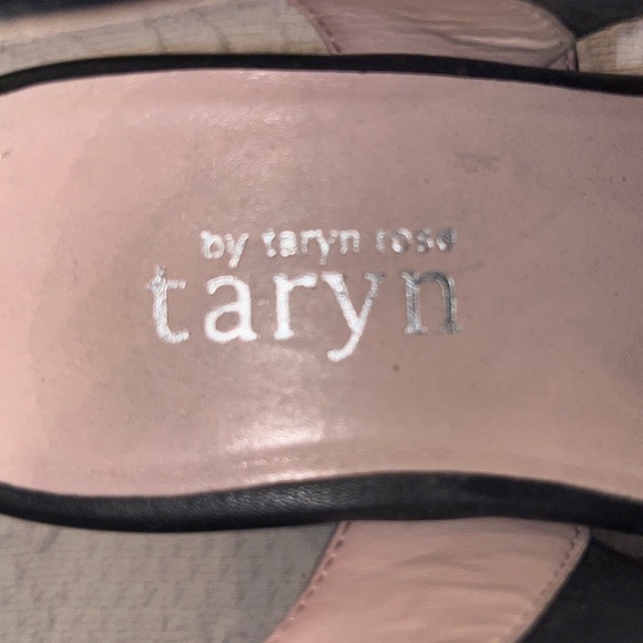 TARYN ROSE black sandal platforms - Picture 6 of 6